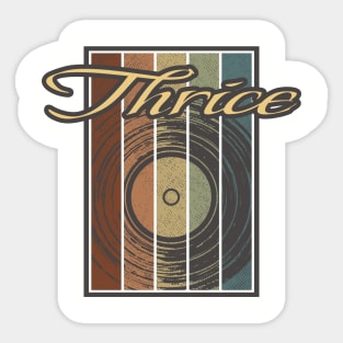 Thrice Vynil Silhouette Sticker